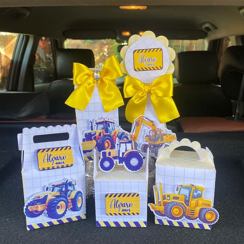 Kit Festa Trator Completo | Arquivos Silhouette + PDF + Fontes - imagem 6