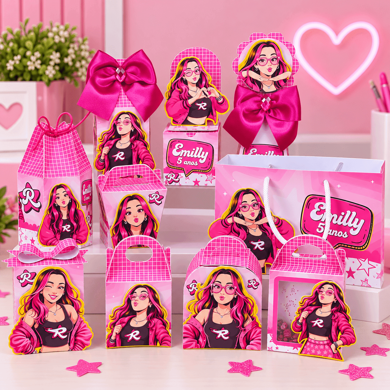 Kit Festa Personalizado Emilly Vick 2 | Arquivo Digital PDF + Studio Silhouette + Fonte
