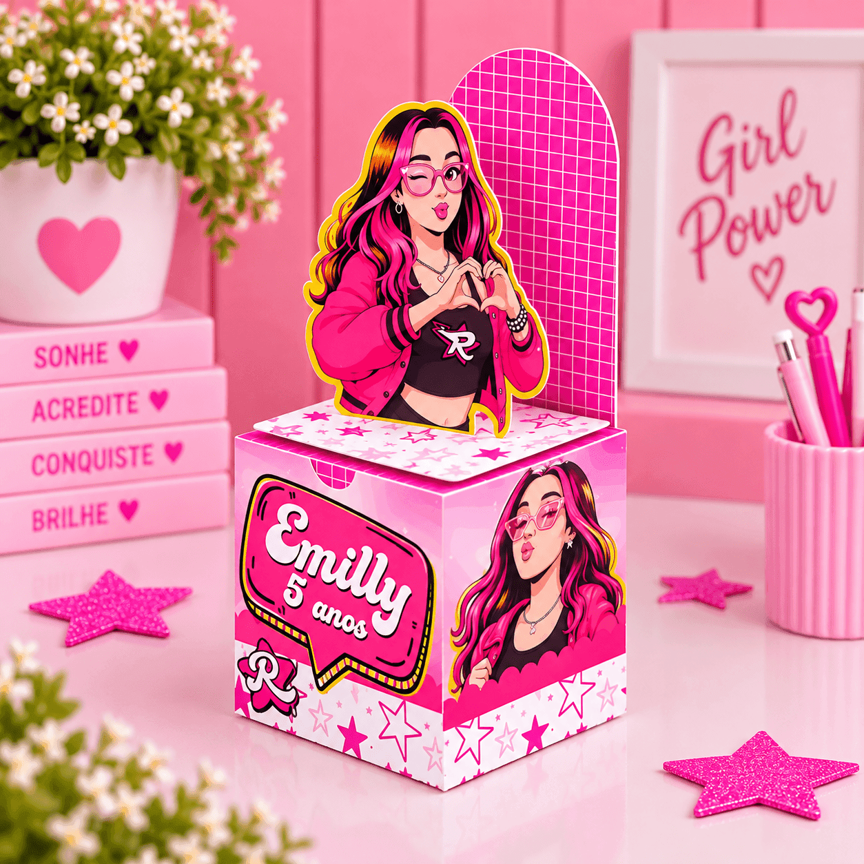 Kit Festa Personalizado Emilly Vick 2 | Arquivo Digital PDF + Studio Silhouette + Fonte - imagem 2