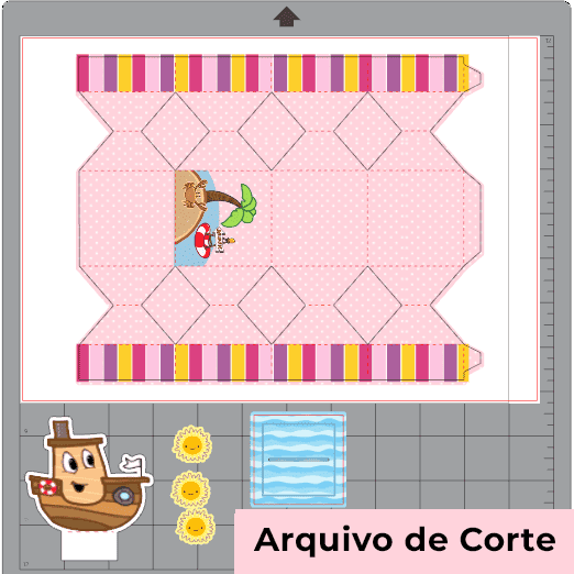 Kit Festa 3 Palavrinhas Feminino | Arquivos Silhouette + PDF Personalizados - imagem 2