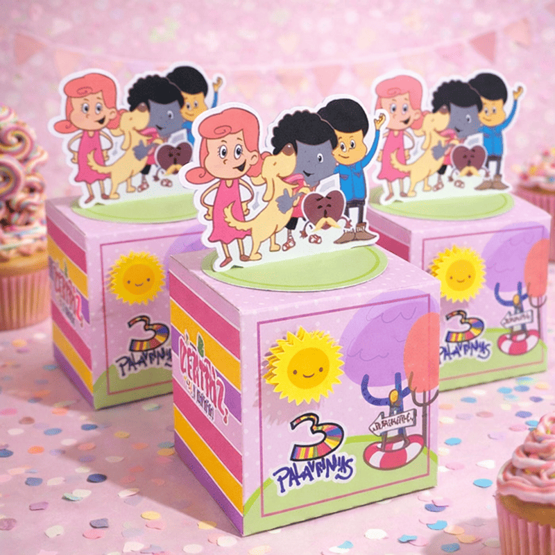 Kit Festa 3 Palavrinhas Feminino | Arquivos Silhouette + PDF Personalizados - imagem 5