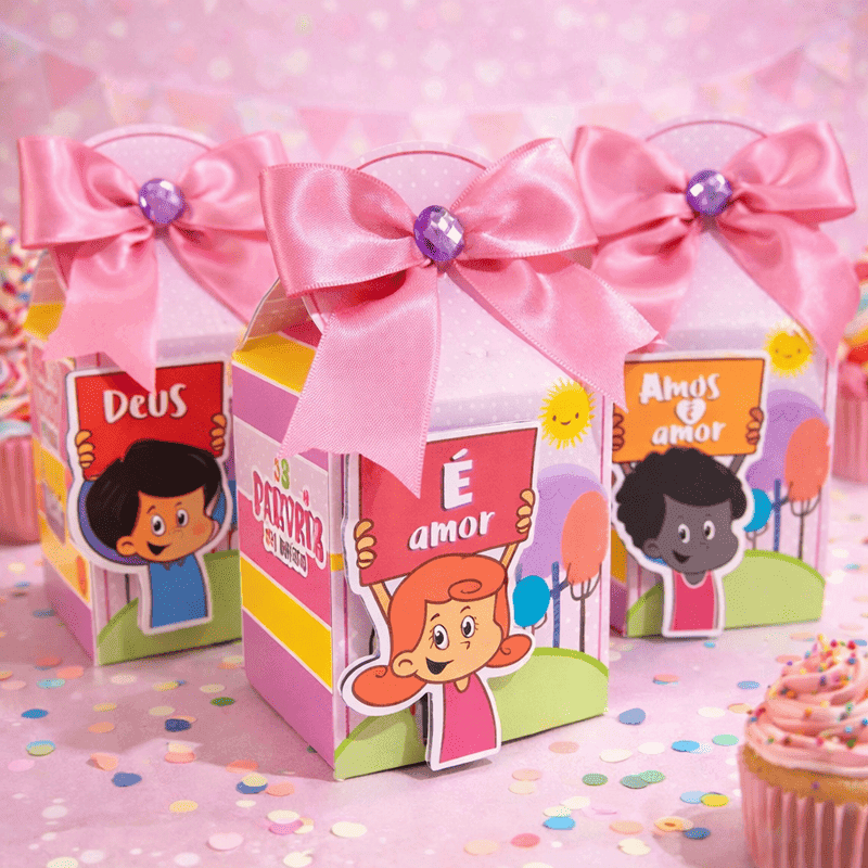 Kit Festa 3 Palavrinhas Feminino | Arquivos Silhouette + PDF Personalizados - imagem 6