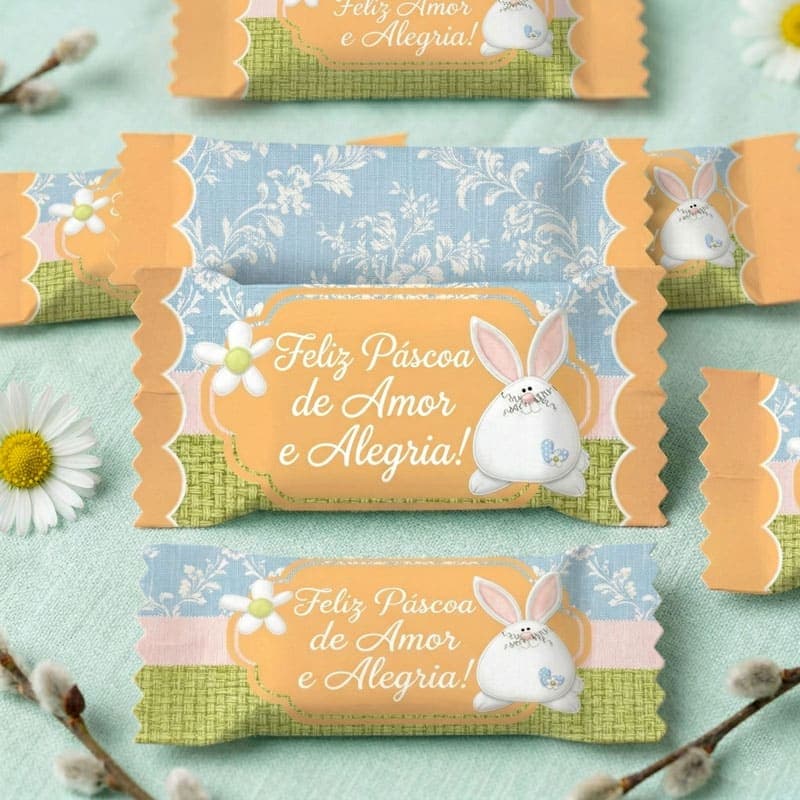 Kit Embalagens para Balas Páscoa | 6 Artes PNG + PDF para Imprimir - imagem 3