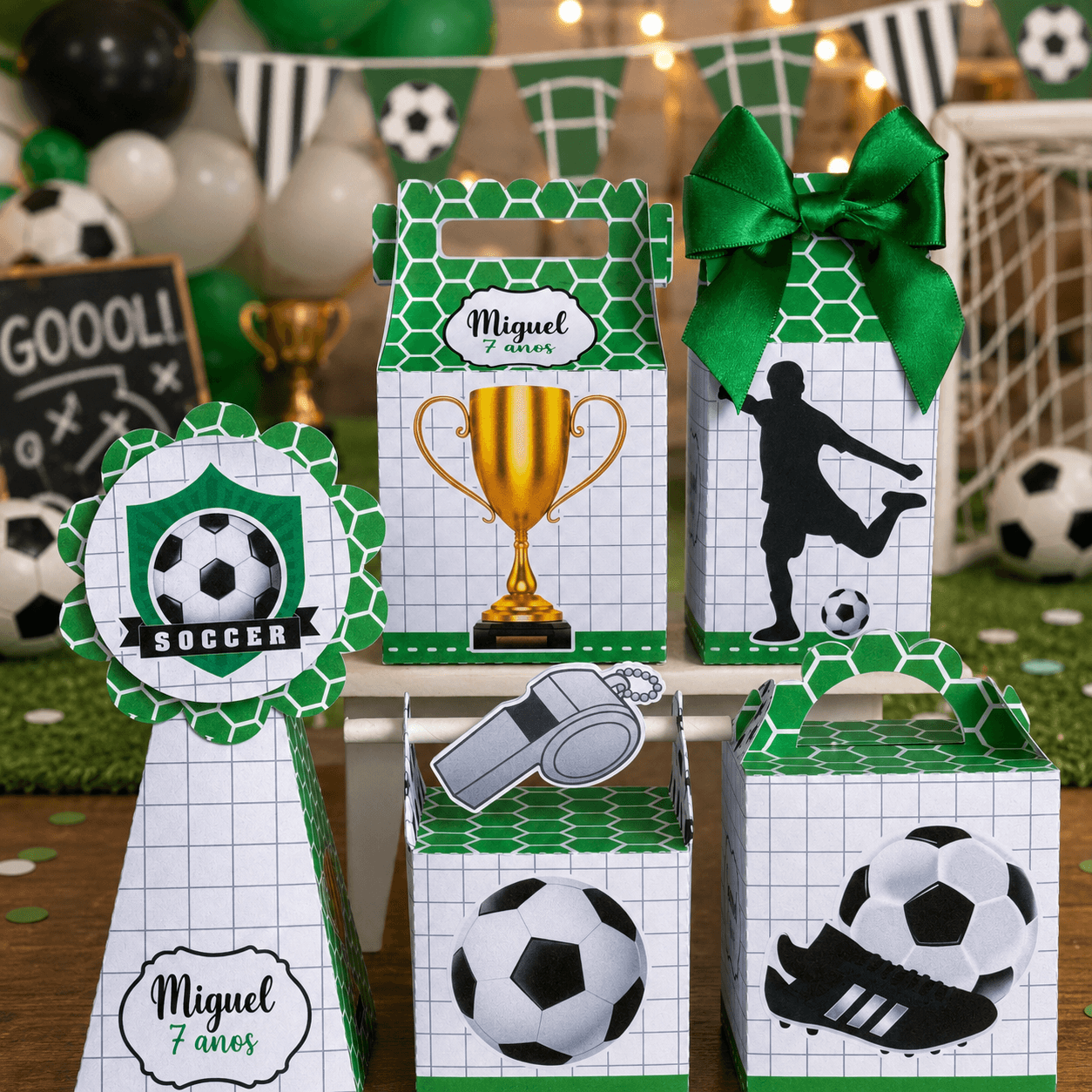 Kit Festa Personalizado Futebol | PDF + Studio Silhouette - imagem 2