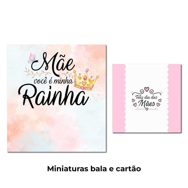 Kit 10 Cartões Dia das Mães com Balas | 20 Artes PNG Imprimíveis - imagem 3