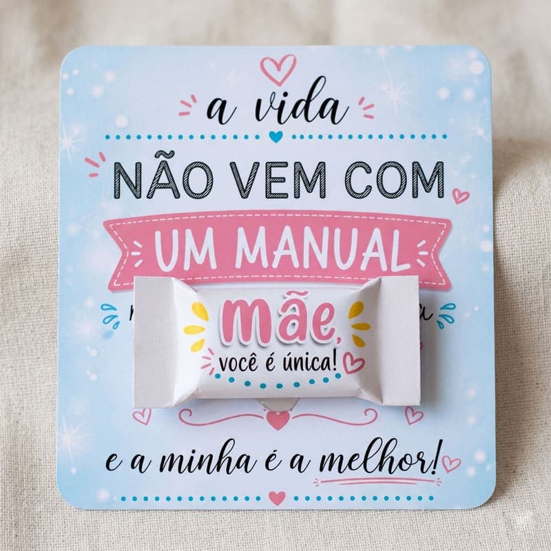 Kit 10 Cartões Dia das Mães com Balas | 20 Artes PNG Imprimíveis - imagem 4