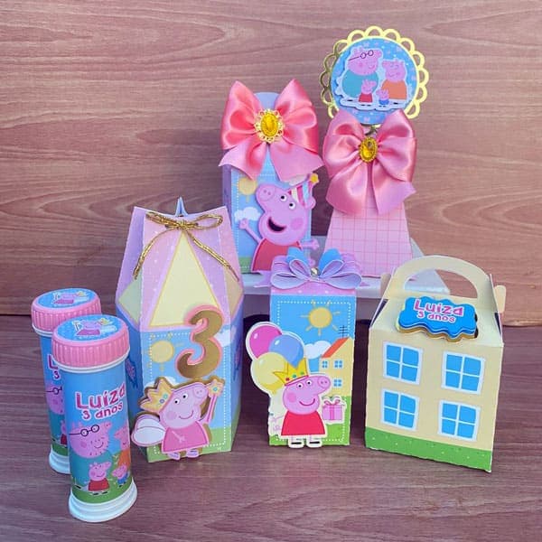 Kit Festa Personalizado Peppa Pig | Arquivo Digital PDF + Studio Silhouette