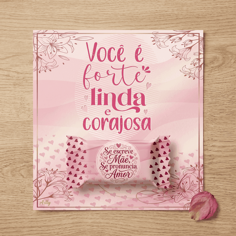 Card de Balas Dia das Mães Imprimível | PNG + PDF Lembrancinha Personalizada - imagem 2