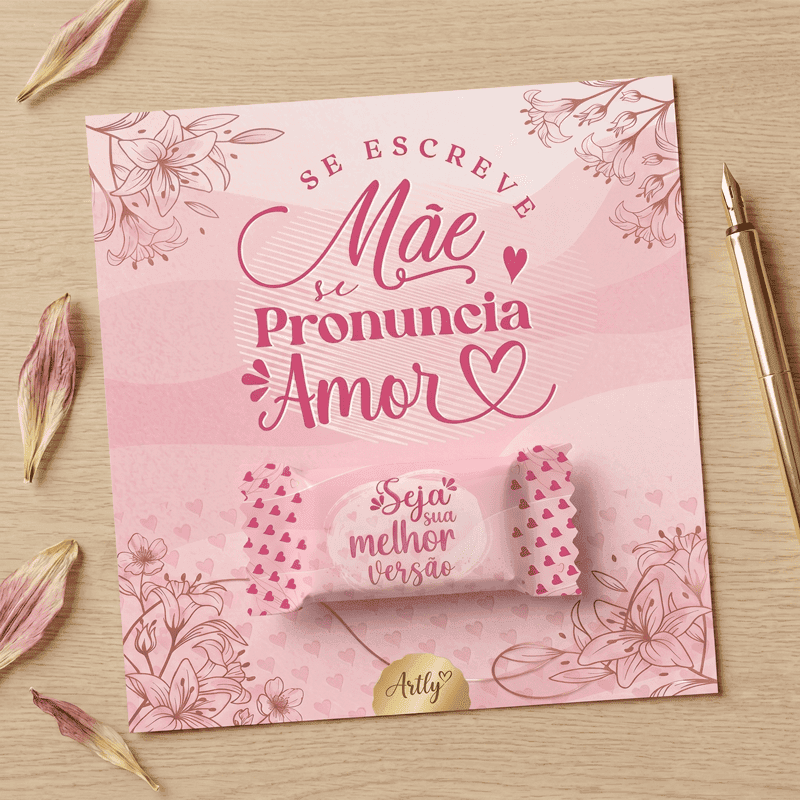 Card de Balas Dia das Mães Imprimível | PNG + PDF Lembrancinha Personalizada - imagem 5