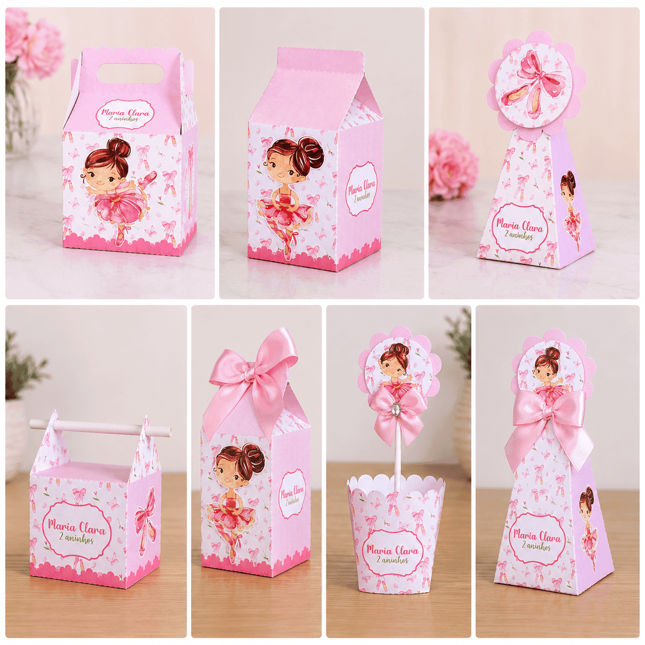 Kit Festa Personalizado Bailarina | Arquivo Digital PDF + Studio Silhouette - imagem 5