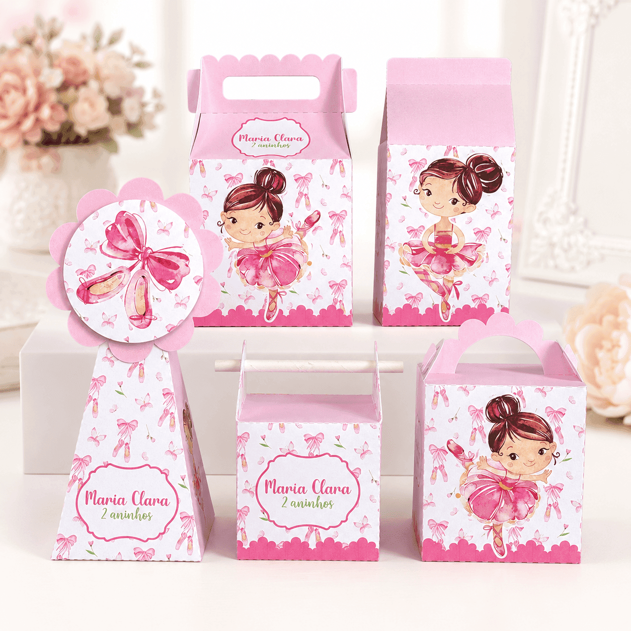 Kit Festa Personalizado Bailarina | Arquivo Digital PDF + Studio Silhouette - imagem 4