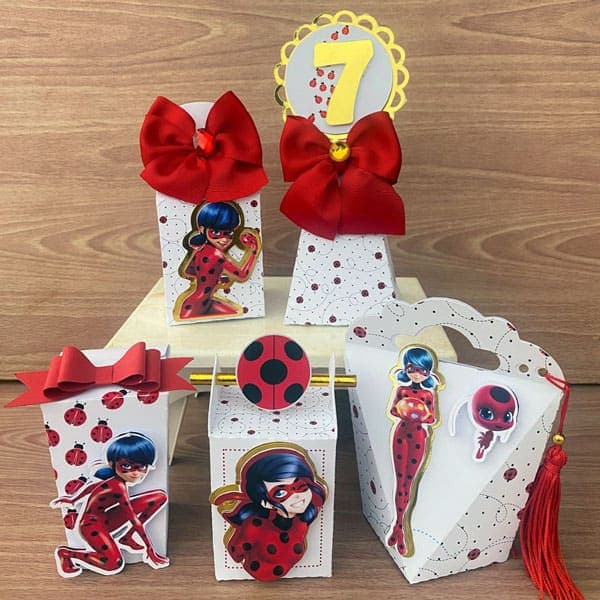 Kit Festa Personalizado Ladybug | Arquivo Digital PDF + Studio Silhouette