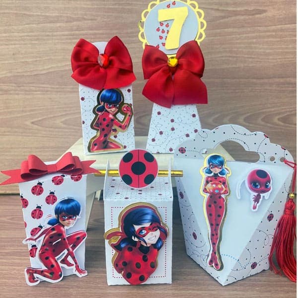 Kit Festa Personalizado Ladybug | Arquivo Digital PDF + Studio Silhouette - imagem 2