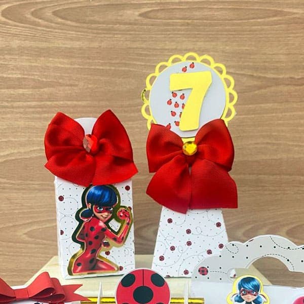 Kit Festa Personalizado Ladybug | Arquivo Digital PDF + Studio Silhouette - imagem 4