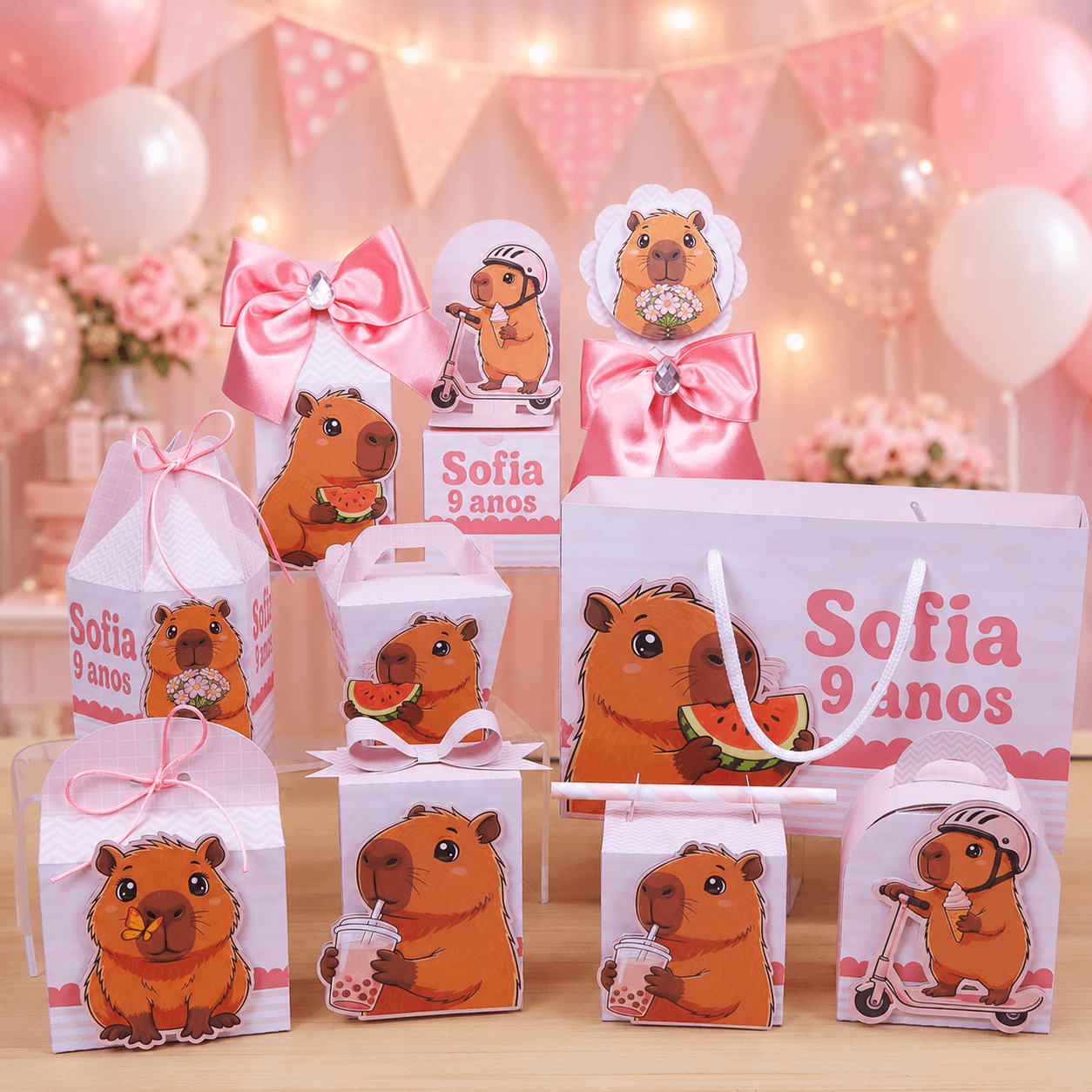 Kit Festa Personalizado Capivara | PDF + Studio Silhouette