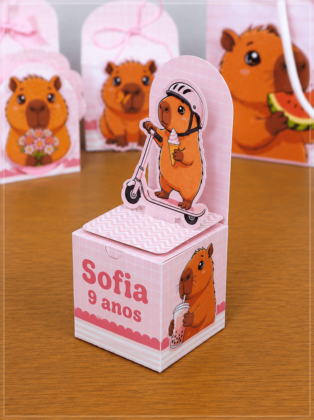 Kit Festa Personalizado Capivara | PDF + Studio Silhouette - imagem 10