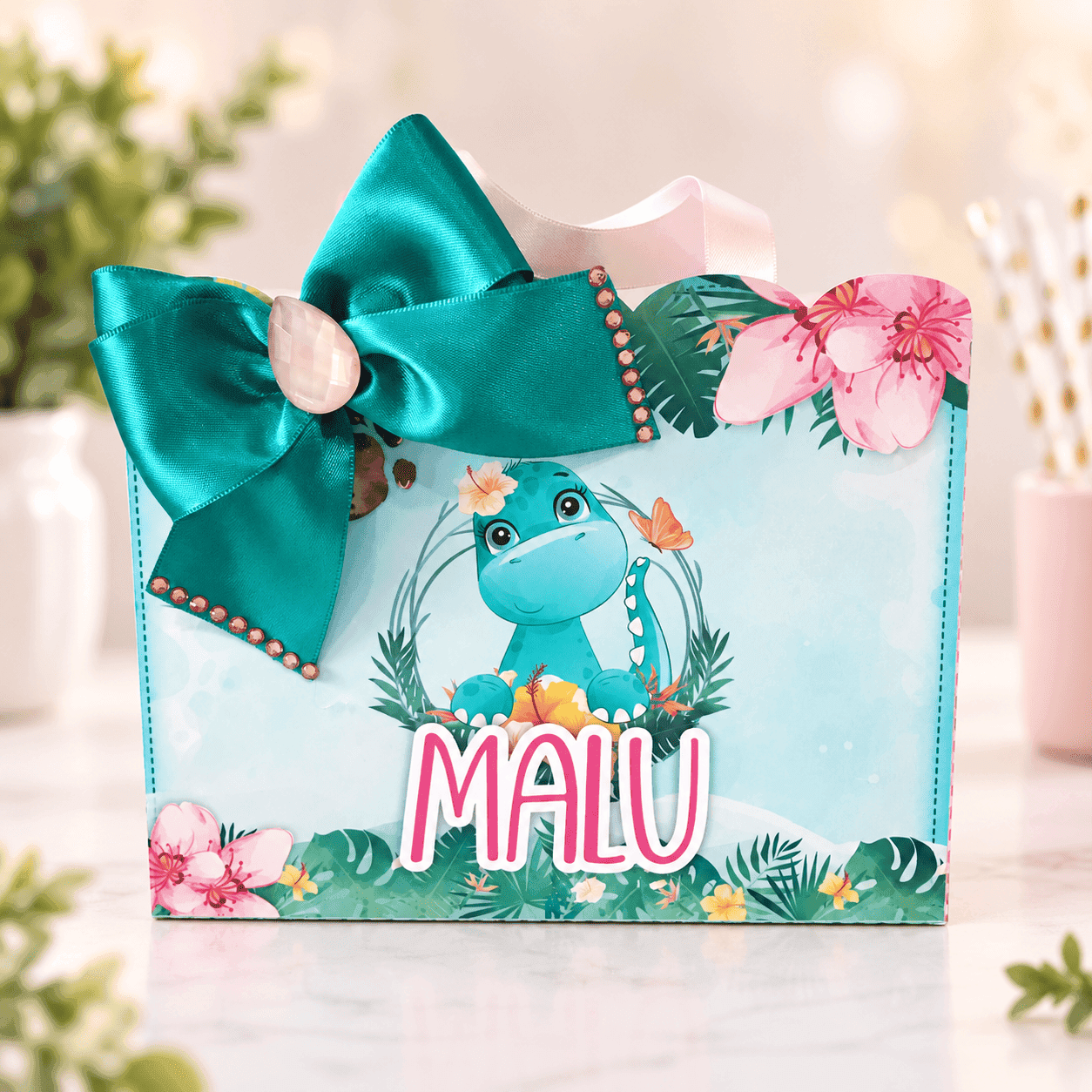 Kit Festa Personalizado Dinossauro Baby | Arquivo Digital PDF + Studio Silhouette + Fonte - imagem 5