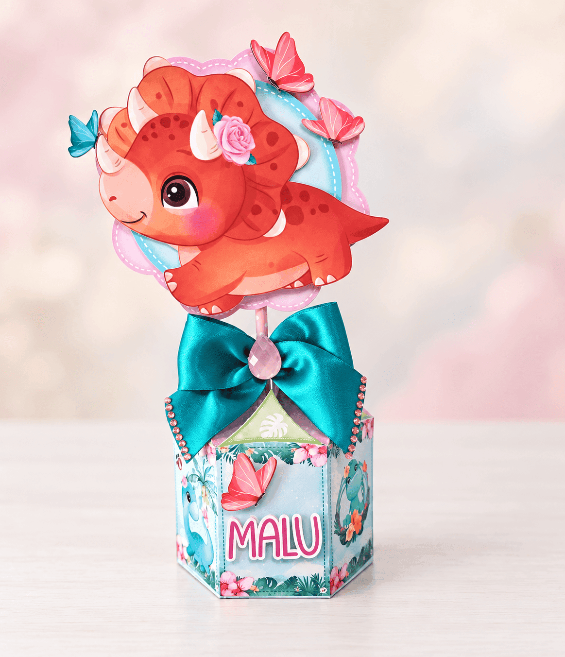 Kit Festa Personalizado Dinossauro Baby | Arquivo Digital PDF + Studio Silhouette + Fonte - imagem 4