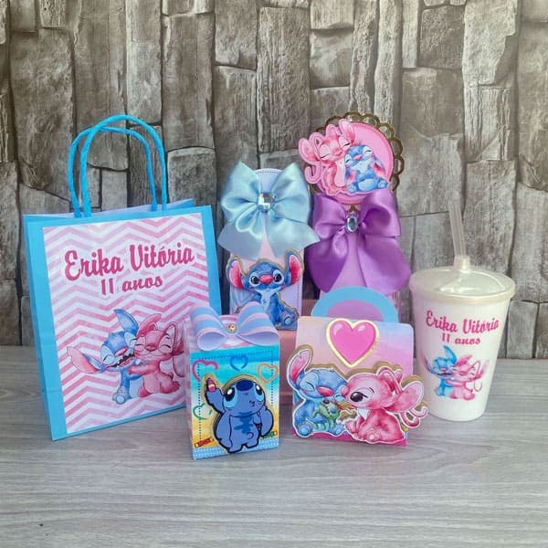 Kit Festa Personalizado Stitch | Arquivo Digital PDF + Studio Silhouette
