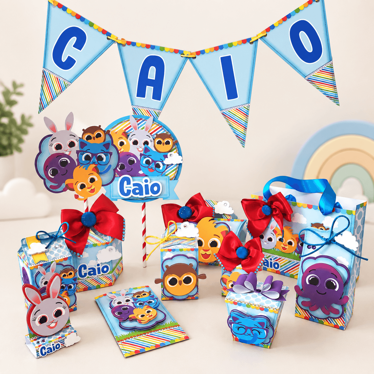 Kit Festa Personalizado Bolofofos | Arquivo Digital PDF + Studio Silhouette + Fontes