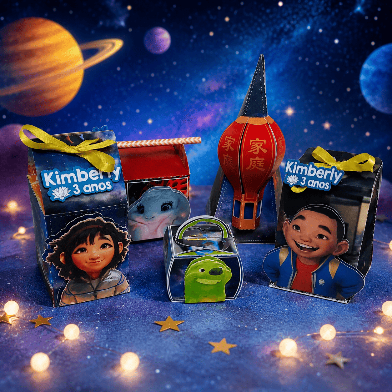 Kit Festa Personalizado A Caminho da Lua | Arquivo Digital Silhouette