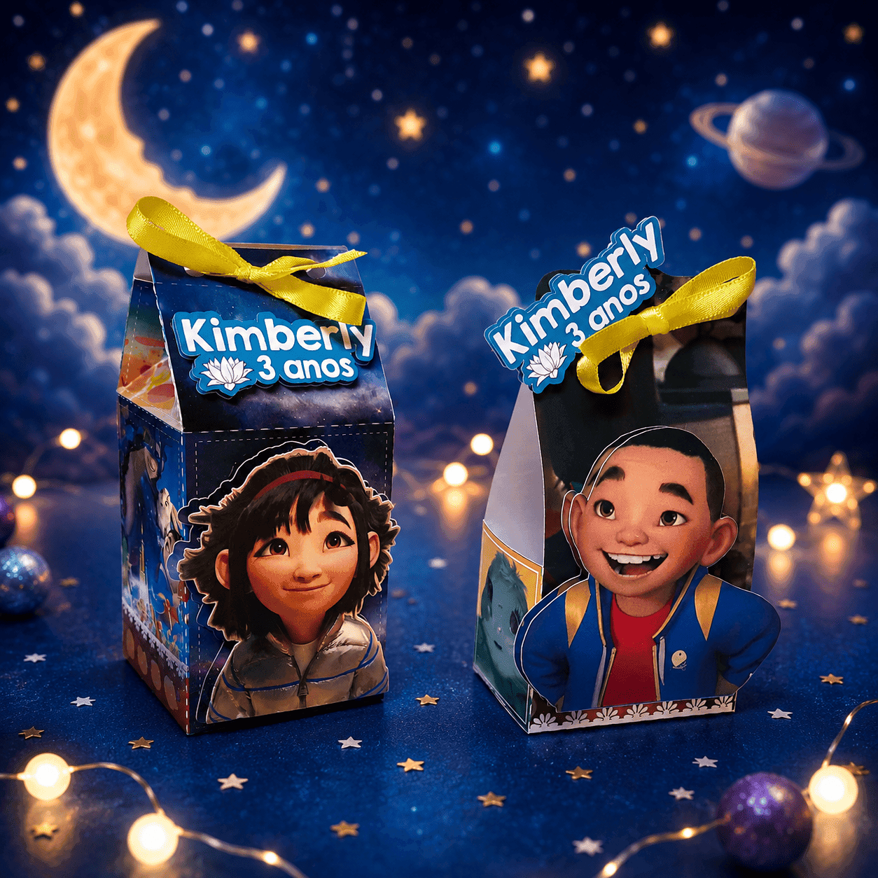 Kit Festa Personalizado A Caminho da Lua | Arquivo Digital Silhouette - imagem 4