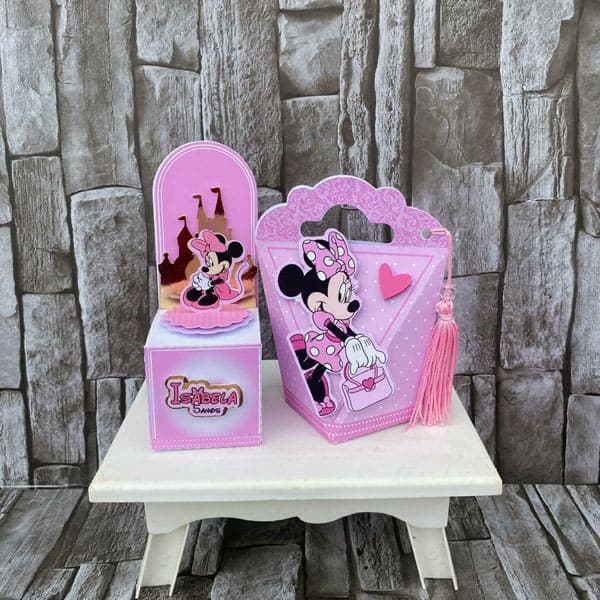 it Festa Personalizado Minnie Rosa | Arquivo Digital PDF + Studio Silhouette - imagem 4