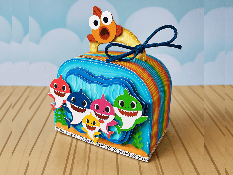 🦈 Baby Shark Azul – Arquivo Digital Silhouette e PDF | Kit para Recorte - imagem 4