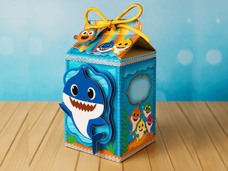 🦈 Baby Shark Azul – Arquivo Digital Silhouette e PDF | Kit para Recorte - imagem 9