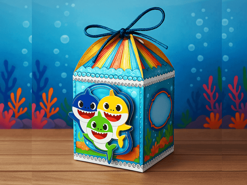 🦈 Baby Shark Azul – Arquivo Digital Silhouette e PDF | Kit para Recorte - imagem 8