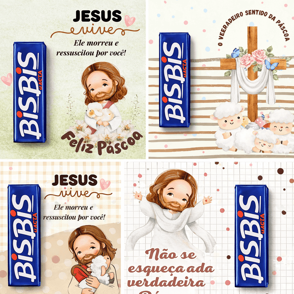 Kit Card Bis Páscoa Cristã | Arquivos PNG + PDF para Imprimir + Fotos - imagem 6
