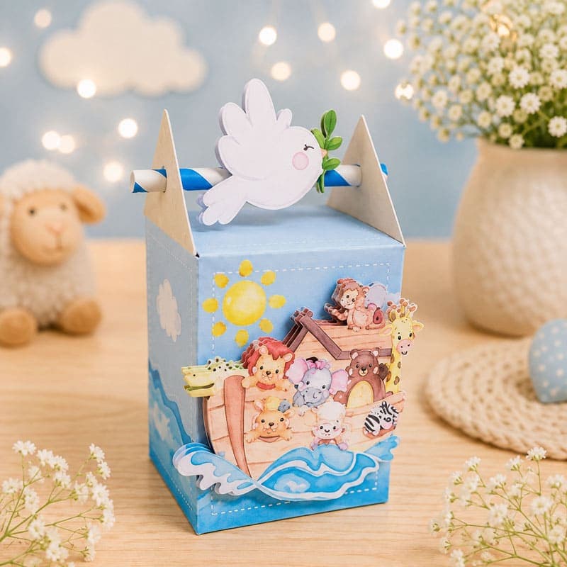 Kit Festa Personalizado A Arca de Noé | 4 Caixas | Studio Silhouette - imagem 3