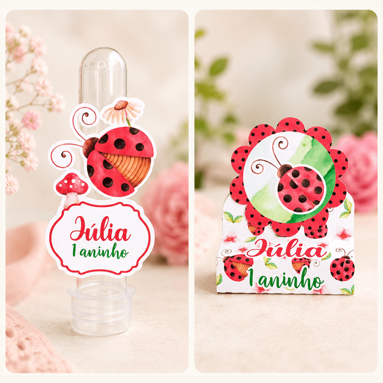 Kit Festa Personalizado Joaninha | Arquivo Digital PDF + Studio Silhouette - imagem 2