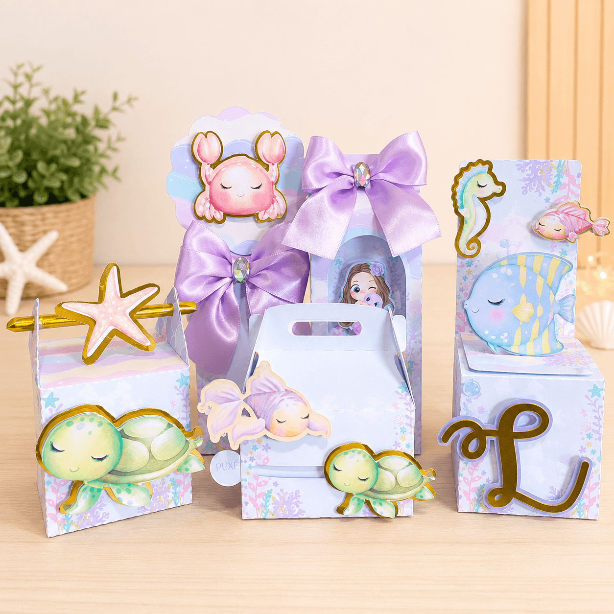 Kit Festa Personalizado Fundo do Mar | PDF + Studio Silhouette