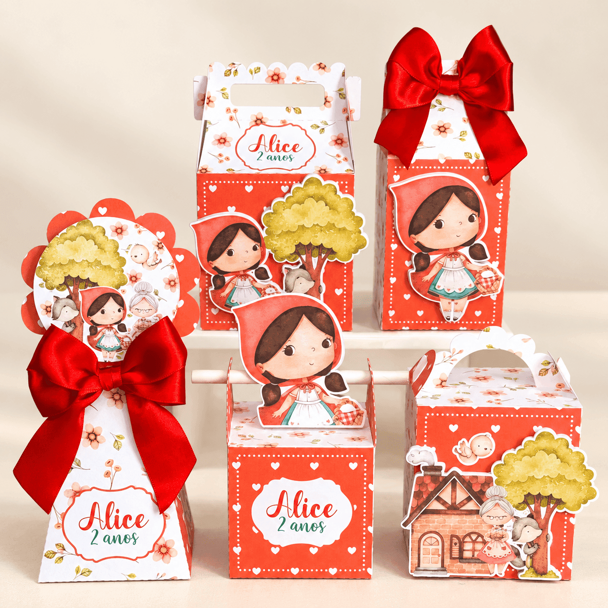 Kit Festa Personalizado Chapeuzinho Vermelho | Arquivo Digital PDF + Studio Silhouette - imagem 5
