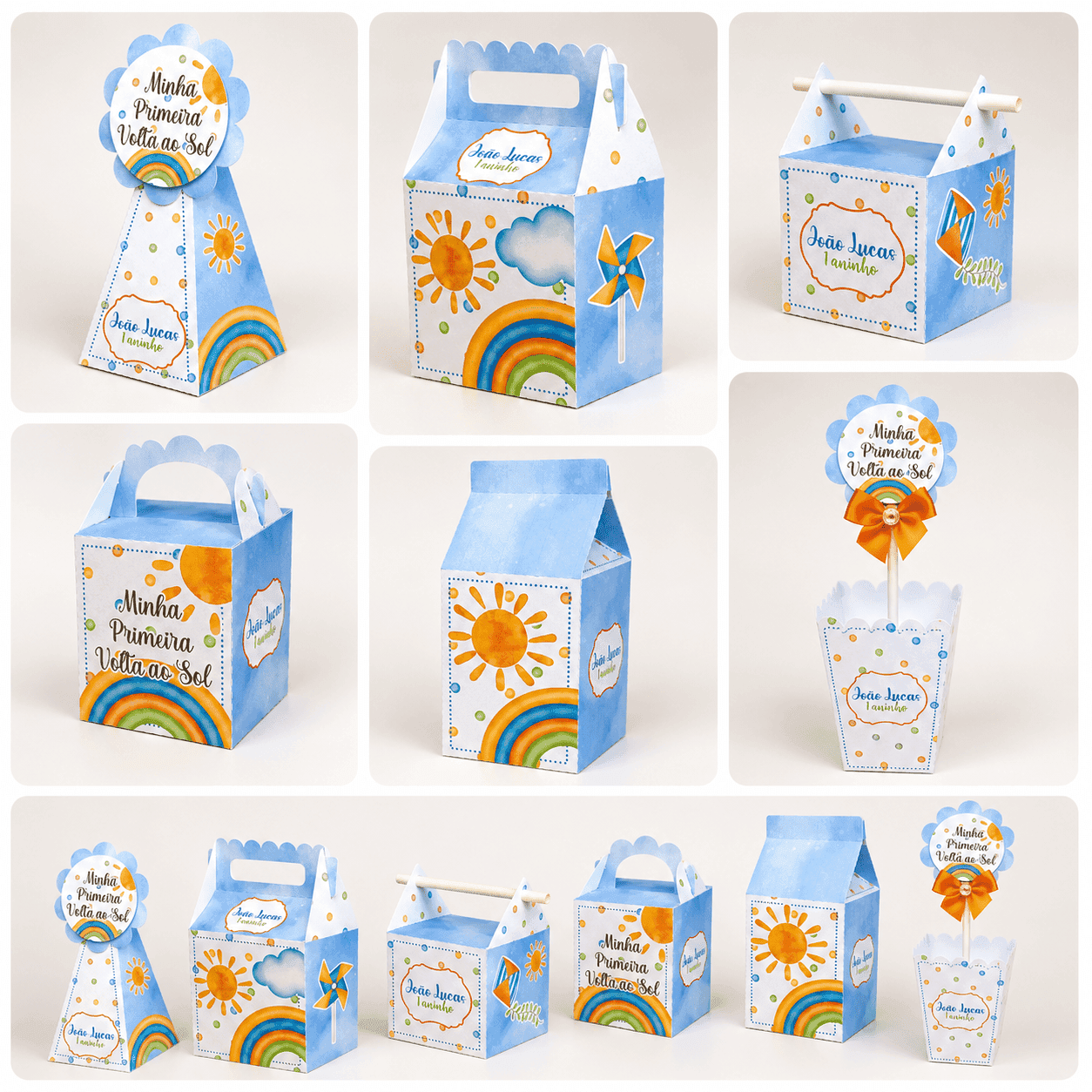 Kit Festa Primeira Volta ao Sol Menino | Arquivo Digital PDF + Studio Silhouette - imagem 5