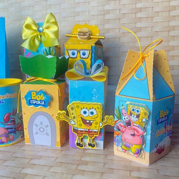 Kit Festa Personalizado Bob Esponja | Arquivo Digital PDF + Studio Silhouette + Fonte - imagem 5