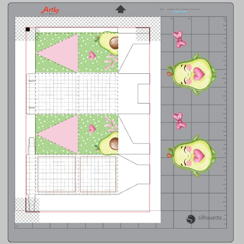 Kit Festa Personalizado Abacate Cute | PDF + Studio Silhouette - imagem 2