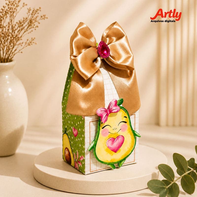 Kit Festa Personalizado Abacate Cute | PDF + Studio Silhouette - imagem 4