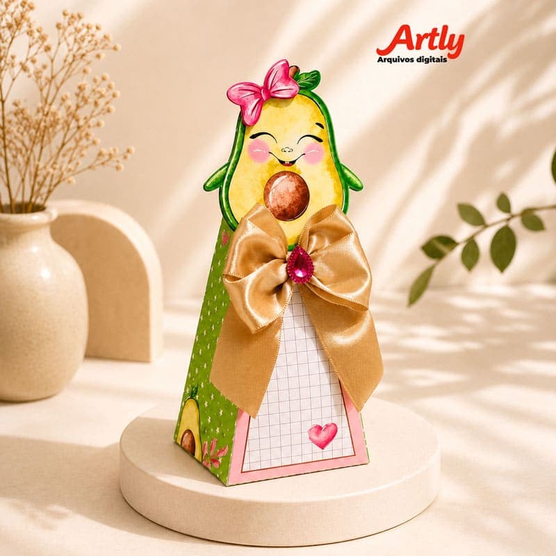 Kit Festa Personalizado Abacate Cute | PDF + Studio Silhouette - imagem 5