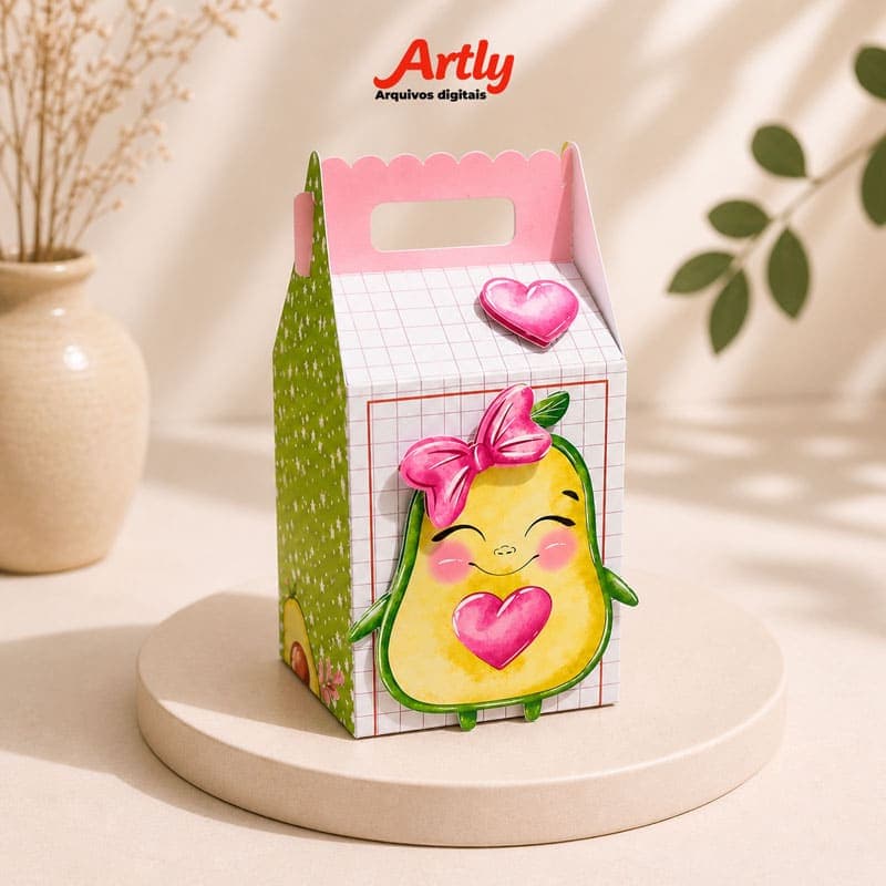 Kit Festa Personalizado Abacate Cute | PDF + Studio Silhouette - imagem 6