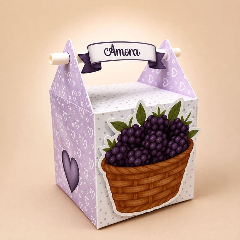 Kit Festa Personalizado Amora | 6 Caixas | PDF + Studio + JPG + Fonte - imagem 6