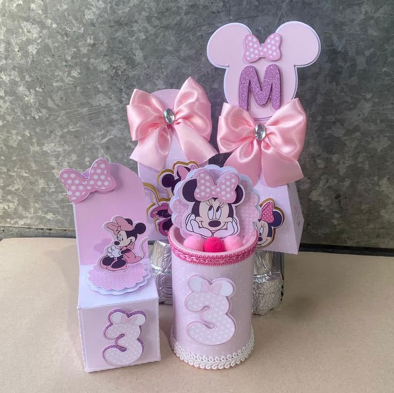 Kit Festa Minnie Rosa Completo | Arquivo Digital PNG + PDF para Impressão+Studio - imagem 2