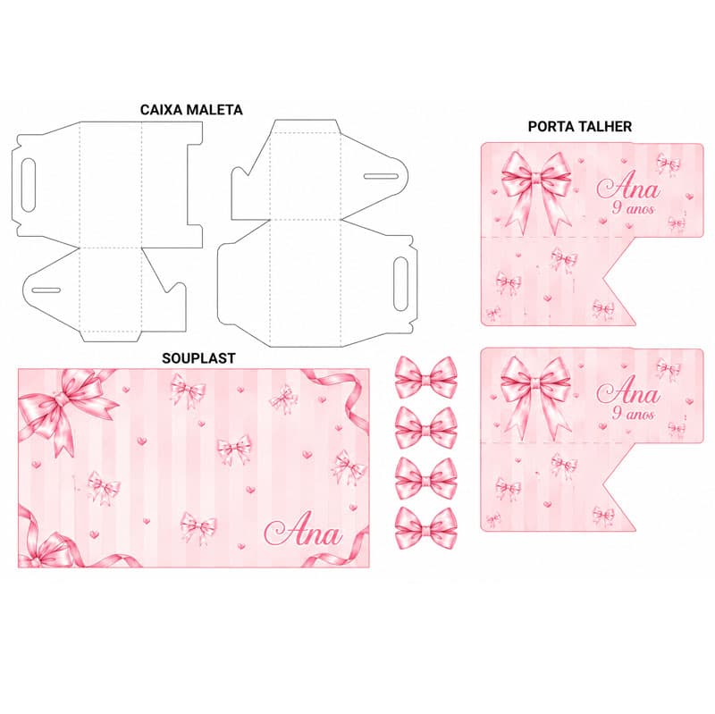 Kit Mesa Posta Laços | PDF + Studio Silhouette - imagem 4