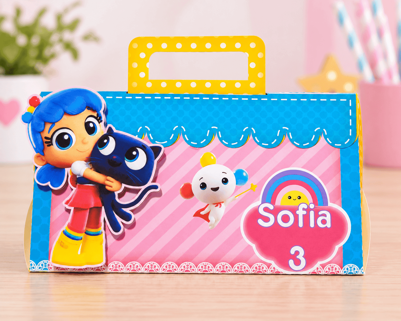 Kit Festa Personalizado Vera e o Reino do Arco-Íris | Arquivo Digital PDF + Studio Silhouette + Fonte - imagem 5