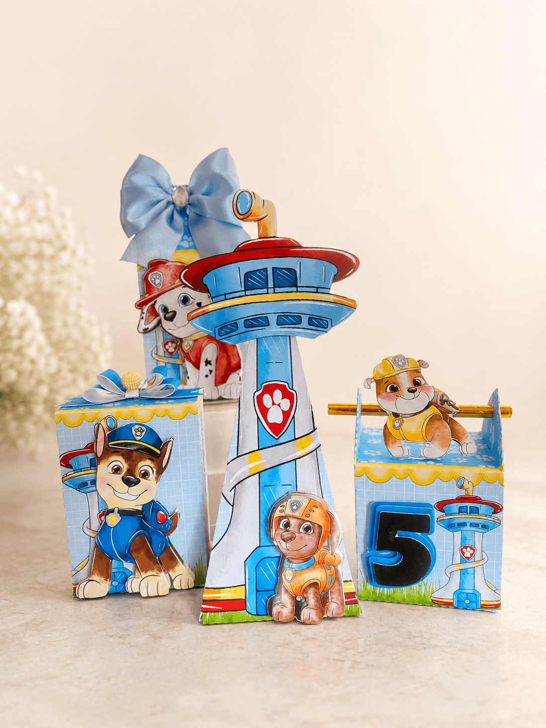 Kit Festa Personalizado Patrulha Canina Aquarela | PDF + Studio Silhouette - imagem 4