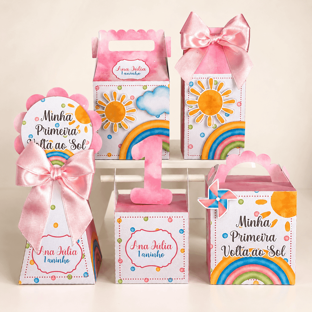 Kit Festa Primeira Volta ao Sol Menina | Arquivo Digital PDF + Studio Silhouette - imagem 3