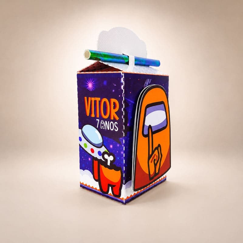 Kit Festa Personalizado Among Us | 10 Arquivos | PDF + Studio Silhouette + Fonte - imagem 7