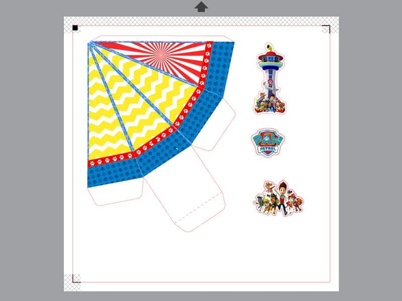 Kit Festa Personalizado Patrulha Canina | Arquivo Studio Silhouette - imagem 3