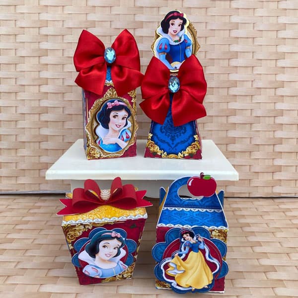 Kit Festa Personalizado Branca de Neve | Arquivo Digital PDF + Studio Silhouette